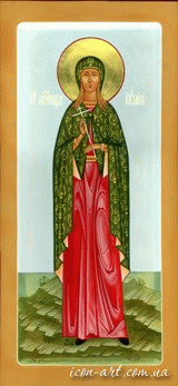 мерная икона Святая мученица Иулия (Юлия) Карфагенская