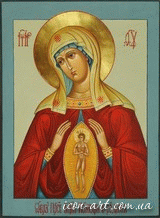 Икона Пресвятой Богородицы "Помощница в родах" 