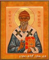 именная икона Святой Спиридон, епископ  Тримифунтский