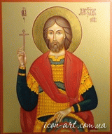 именная икона Святой Александр Невский, великий князь