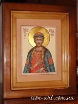 Именная икона в киоте Святой благоверный князь Игорь Черниговкий