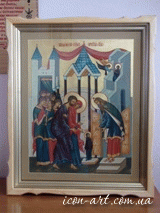 Icon in icon-cases The Entry of the Most Holy Theotokos into the Temple