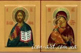 Владимирская икона Пресвятой Богородицы и Иисус Вседержитель 001
