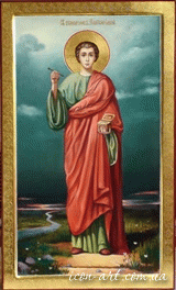 храмовая икона Святой великомученик Пантелеймон Целитель