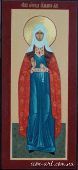 мерная икона Святая праведная Иулиания Лазаревская
