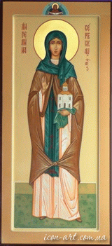 мерная икона Святая преподобная Ангелина, королева Сербская
