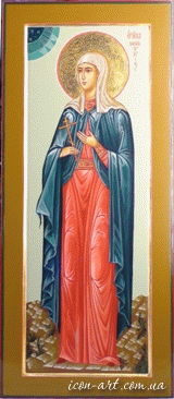мерная икона Святая мученица Ирина Коринфская