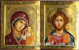 Венчальная пара Казанская икона  Пресвятой Богородицы и Иисус Вседержитель 