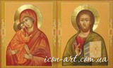 Донская Пресвятая Богородица и Иисус Вседержитель