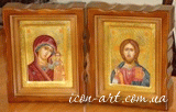 Wedding icons in icon-case Theotokos of Kazan and icon of Savior