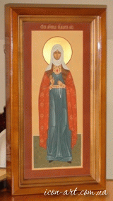 orthodox icon Holy Martyr Juliania in icon case