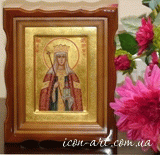 Именная икона в киоте  Святая мученица Ангелина королева Сербская