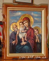 Икона Пресвятой Богородицы Трех радостей в киоте