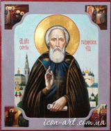 именная икона Святой преподобный Сергий Радонежский (подокладница)