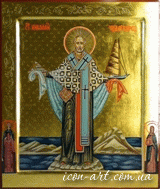 именная икона Святой Николай Чудотворец с предстоящими
