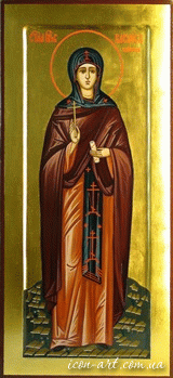 мерная икона Святая преподобная Василисса Египетская