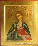 именная икона Святая мученица Пелагия дева Антиохийская