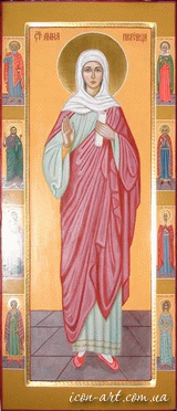 мерная икона Святая праведная Анна Пророчица, дочь Фануила