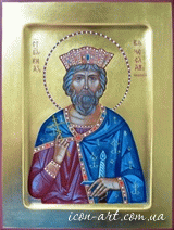 именная икона Святой благоверный князь Вячеслав Чешский