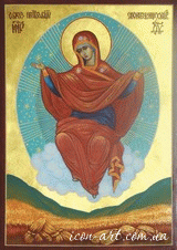 Icon of the Mother of God Sporitelnitsa bread