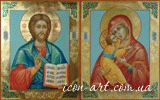 Владимирская икона Пресвятой Богородицы и Иисус Вседержитель 002