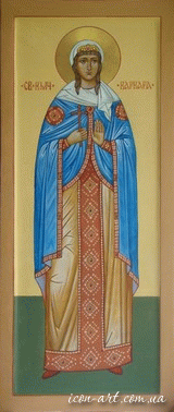 мерная икона Святая великомученица Варвара Илиопольская