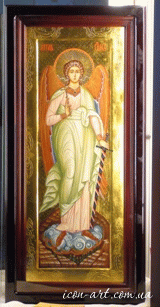 икона Святой  Ангел Хранитель в киоте