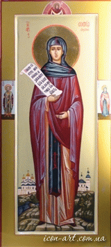 мерная икона Святая преподобная София Суздальская