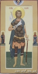 мерная икона Святой мученик Назарий, Римлянин, Медиоланский