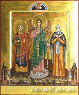 family icon, Holy martyr Andrew, Holy foremother St Liya
