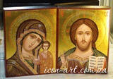 венчальная пара Казанская Пресвятая Богородица и Иисус Вседержитель
