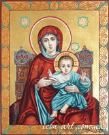 Praise of the Blessed Virgin Mary orthodox icon 