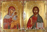 венчальная пара Коневская  Пресвятая Богородица и Иисус Вседержитель
