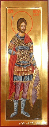 мерная икона Святой мученик Виктор Дамасский