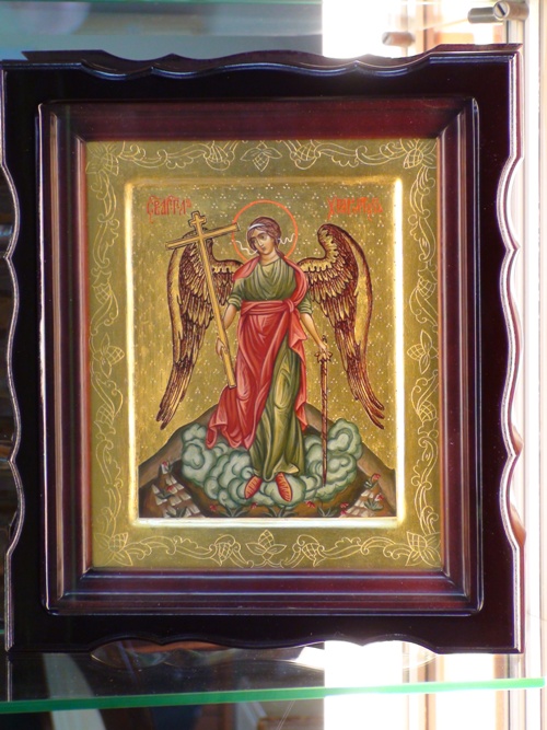 икона Ангел Хранитель в киоте 